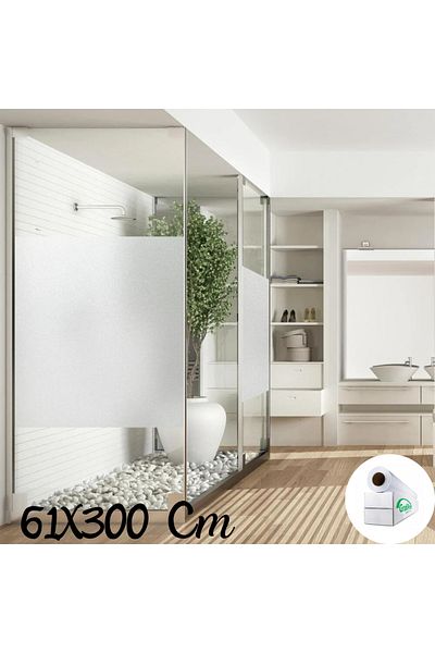 GRAFİTACK 61 cm x 3 metri sticlă sablare, birou, cabină de duș și balcon folie de finisare mată