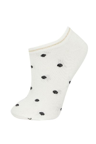 DeFacto 3-teilige Baumwoll-Booties-Socken für Damen Y6654azns