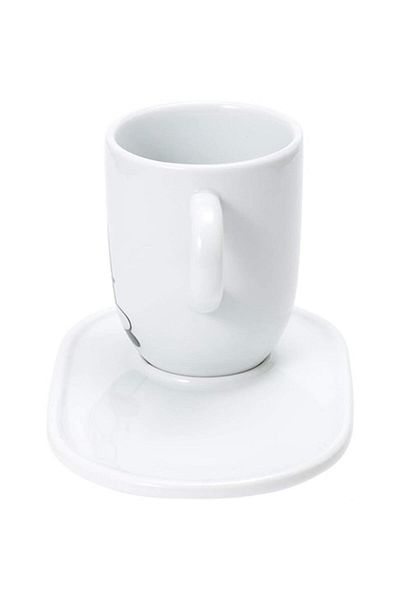 Bialetti Porcelain Mug with Con Piattino - 340 ml