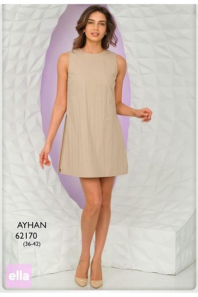 AYHAN Mini Size Cotton Dress