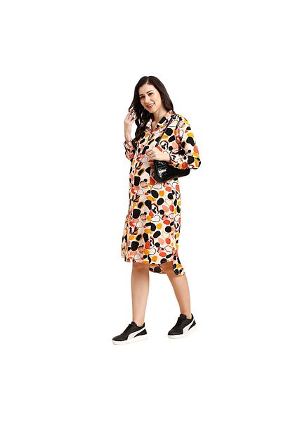 Tummy Women's Rayon Maternity & Nursing Dress