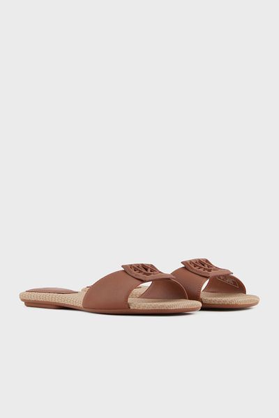 Armani Exchange شبشب بشريط واحد مع شعار (SLIPPERS XDP055 XV921 01816)
