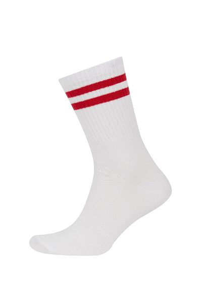 DeFacto Bequeme, elastische 3-teilige Baumwollsocken mit Kreismuster für Herren Y2544azns