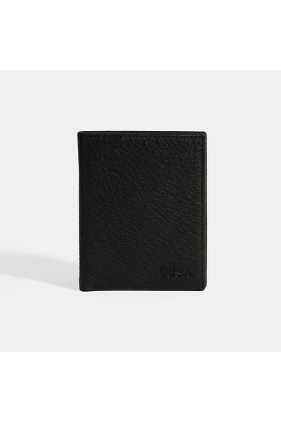 Desa Men's Black Leather Wallet