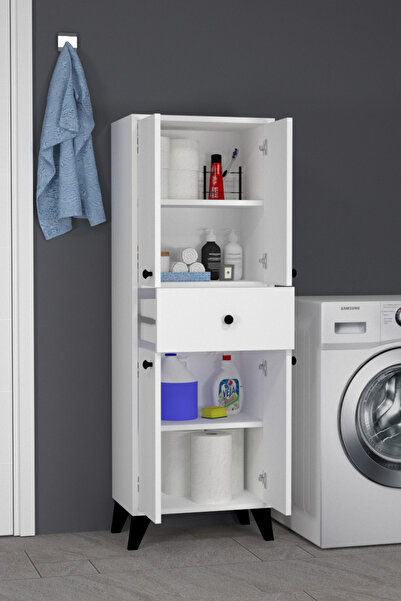 MOBİLİQUE Zümra Kapaklı ve Çekmeceli Banyo Dolabı