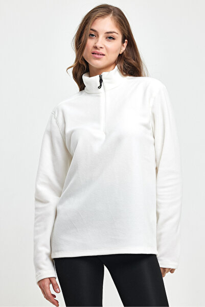 Superlife Γυναικείο φούτερ με μισό φερμουάρ Softech Fleece spr24pwk20