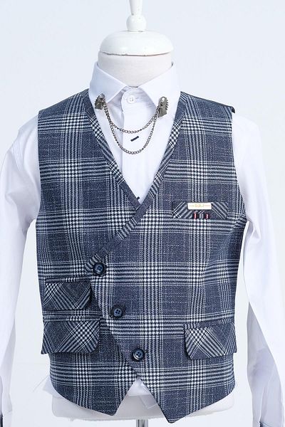 Doctor junior Boy's Vest Pants Fit Suit 2 Piece Set