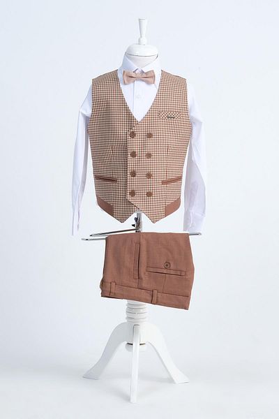 Doctor junior Slim Fit 2 részes öltöny és Houndstooth fiúknak