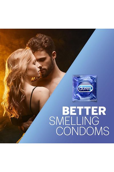 Durex واقيات ذكرية هوائية للرجال - ١٠ قطع | مناسبة للاستخدام مع مواد التشحيم