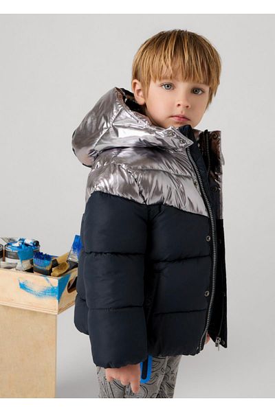 MAYORAL Color Blocked Boy's Puffer Coat_Mnvs04464