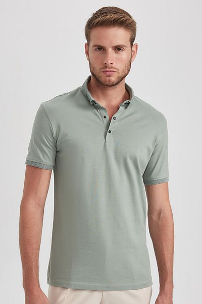 DeFacto Tricou polo de bază cu mânecă scurtă, slim fit, T5259az23sp