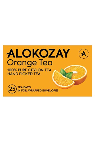 Alokozay Orange Tea - 25 Tea Bags In Foil Wrapped Envelopes