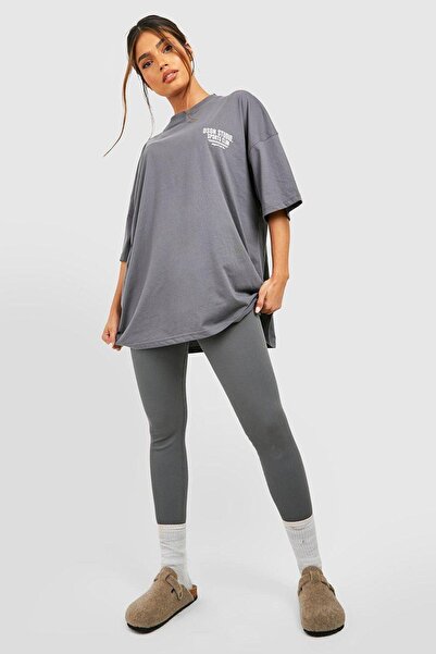 DUBU BUTİK Tričko Smoked Oversize Dsgn Sports Club - Oversize Printed