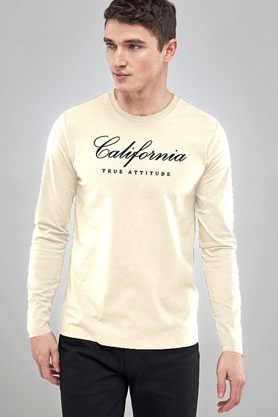 Superlife Ανδρικό μακρυμάνικο μπλουζάκι California με στάμπα Superlife