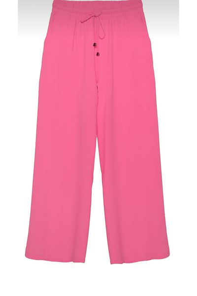 Quzu Brc Belt Elastic Loose Leg Pants