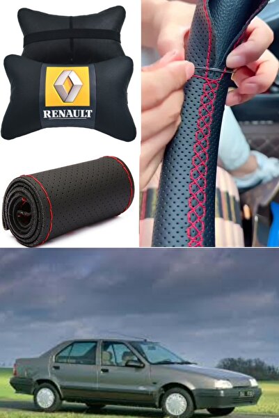 Genel Markalar Reno19 Direksiyon Kılıfı Dikmeli Nokta Desenli Ultra Esnek İth...