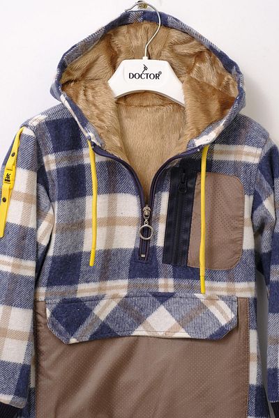 Doctor junior Boy's Lumberjack Kangaroo Coat