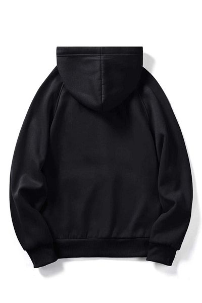 DUBU BUTİK Montana Value Sweatshirt - Black Printed Oversize Hoodie