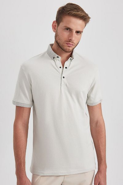 DeFacto Tricou polo de bază cu mânecă scurtă, slim fit, T5259az23sp