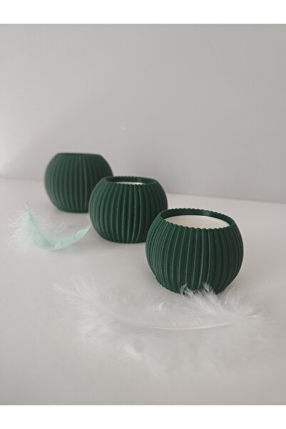 Baalaa 3’lü Tealight Mumluk Seti | Dekoratif Ev & Salon Mumluğu | Hediyelik S...