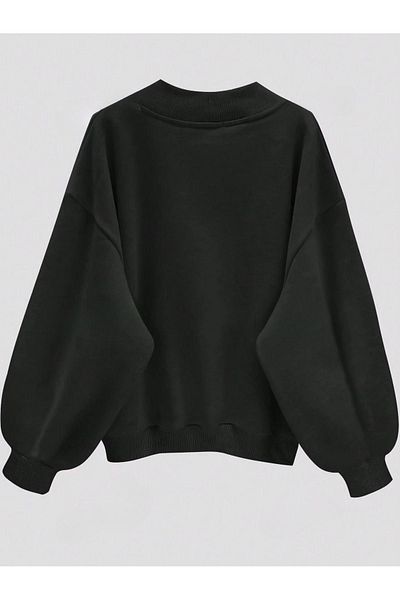 CLAYES V-Neck Oversize Women's Sweatshirt