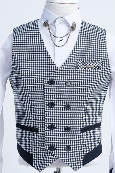 Doctor junior Slim Fit 2-Piece Suit and Houndstooth for Boys