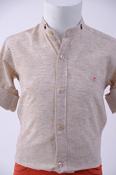 Doctor junior Cămașă sport din in pentru băiat cu guler judecător