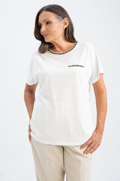 DeFacto Regular Fit Glitter Detailed Short Sleeve T-Shirt K7701az23sp