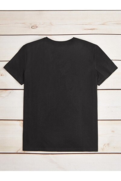 DUBU BUTİK Μπλουζάκι απλό Basic 3 τεμαχίων πολλαπλών συνδυασμών - Μαύρο γκρι και λευκό Oversize Crew Neck