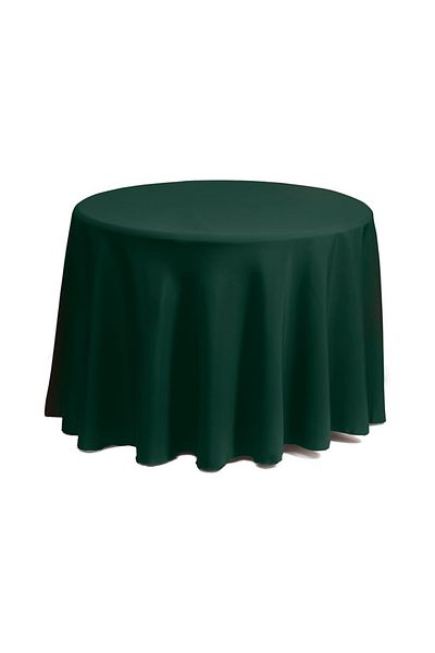 Kotonia Home fata de masa - rotunda cu diametrul 240 cm, Damask Satin DeLux, 100% bumbac, verde smarald