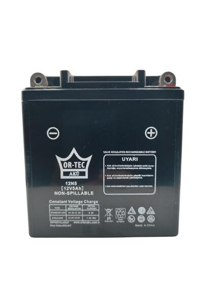 ORTEC 12V 5Ah (12N5L-BS) Motosiklet Aküsü