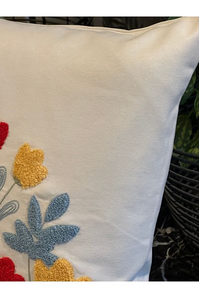 la lune home Sapphire Embroidery Throw Pillow Special Series 45X45