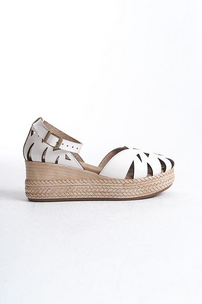 Elile Shoes Genuine Leather Soft Sole Wedge Heel Sandals