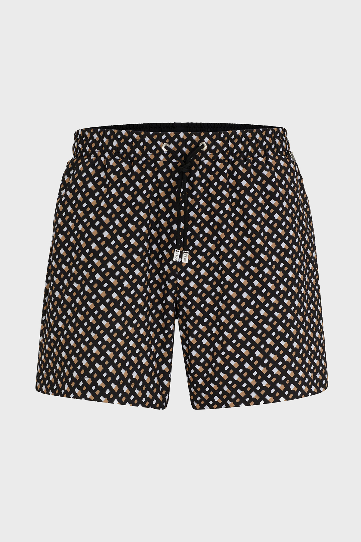 BOSS Deniz Şortu Monogram Baskılı Tamamı Astarlı Hızlı Kuruyan Mayo Short Erkek MAYO SHORT 50515720