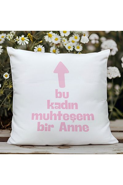 qoeuyl boutique This Woman Is a Fabulous Mother Printed Mother's Day Gift Fiber Satin Decorative Pillow