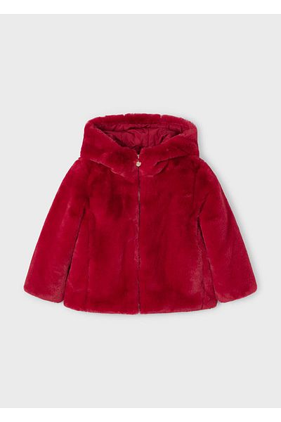 MAYORAL Girl's Hooded Plush Coat - Mnvs04486