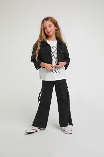 Escabel Σετ 3 τεμαχίων για κορίτσια Crop Jacket