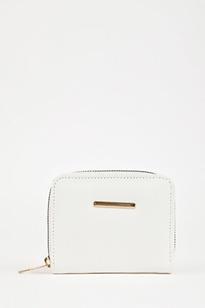 DeFacto Women's Zippered Faux Leather Wallet S3425Azns