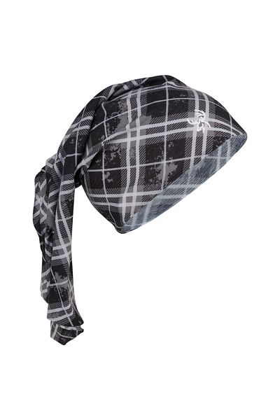 2AS Plaid Black Bandana
