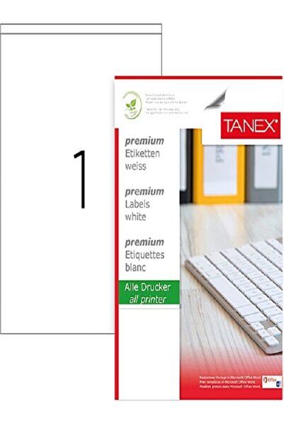 Tanex TW-2294 210x294,86 mm A4 Etichetă laser 100 buc