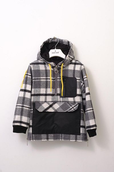 Doctor junior Boy's Lumberjack Kangaroo Coat
