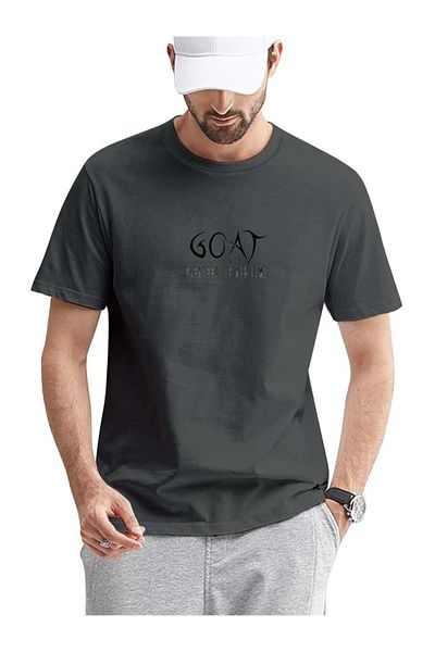 DUBU BUTİK T-shirt Smoked Oversize Goat Printed - Oversize Printed