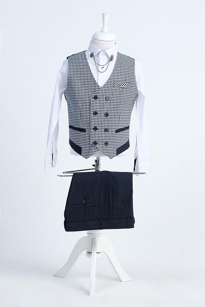 Doctor junior Slim Fit 2-Piece Suit and Houndstooth for Boys