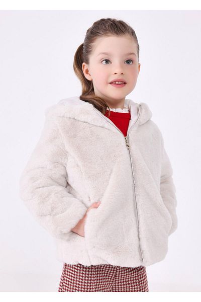 MAYORAL Girl's Plush Coat