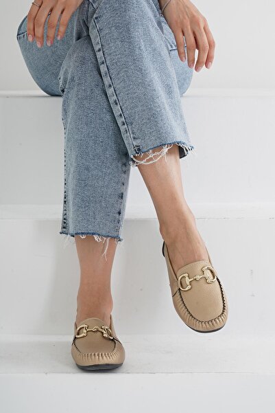 Beyond Pantofi de balerină de zi cu zi cu cataramă Gc aurii de damă Bynddem05