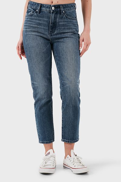 Armani Exchange Cotton Relaxed Fit High Waist Straight Leg Jeans Jeans Pants Xw 000073   Af12845 Mb
