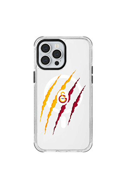 Galatasaray iPhone 13 Pro Max Uyumlu Galatasaray Aslan Pençe Magsafe Lisanslı Telefon Kılıfı