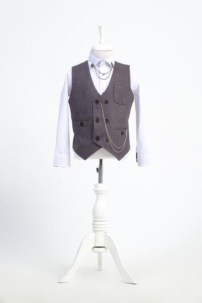 Doctor junior Erkek Çocuk Spor Ceket Yelek Iki Parça Takım