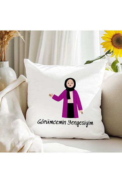qoeuyl boutique I Am My Witness's Aunt Printed Gift Fibre Satin Decorative Perna