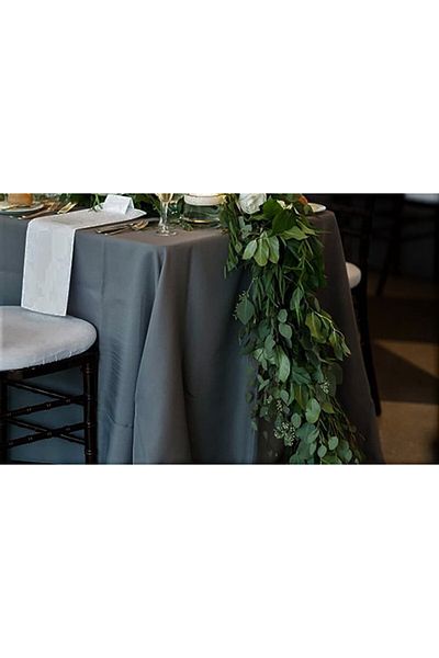 Kotonia Home Tablecloth - 180x300 Cm, Damask Satin Delux, 100% Cotton, Taupe Gray